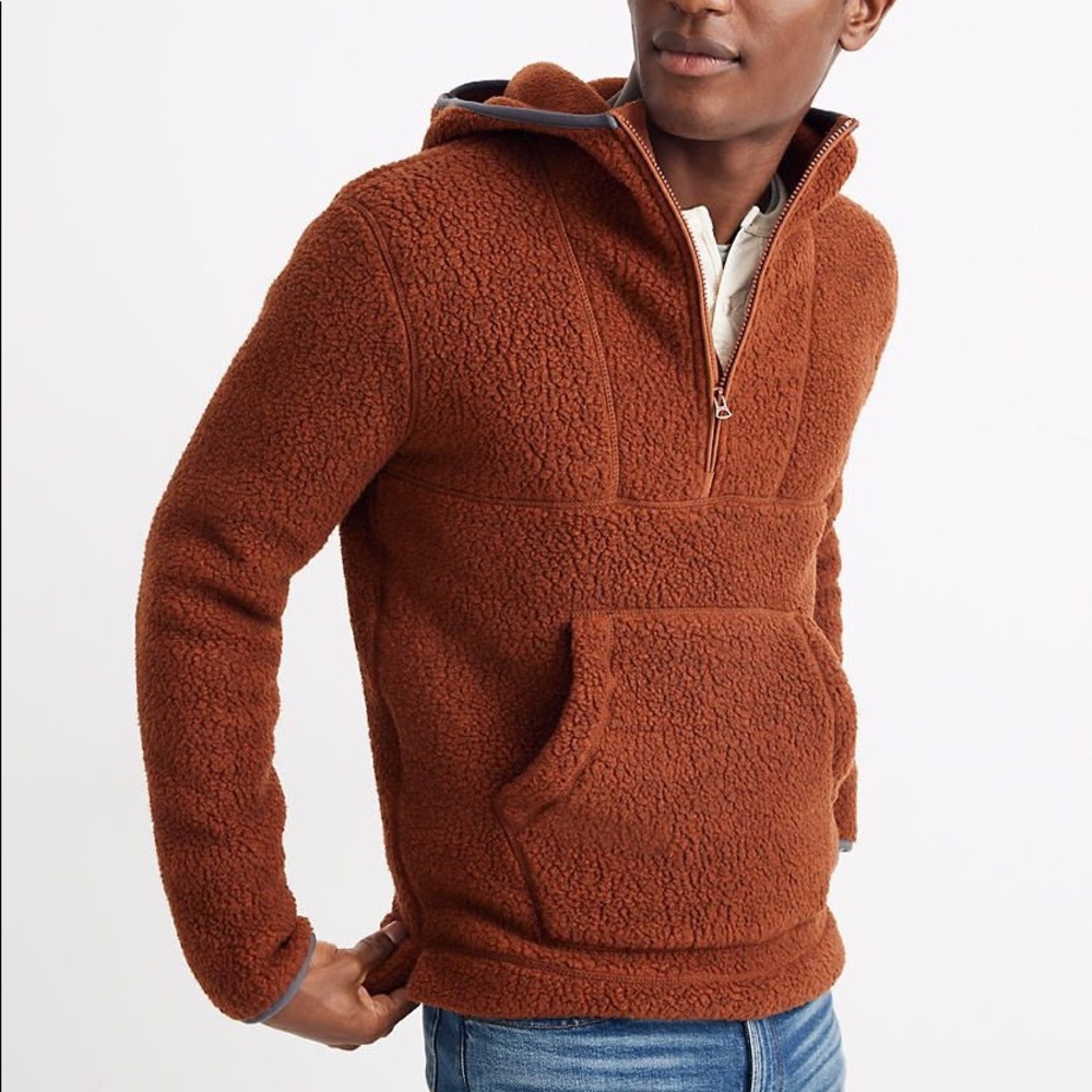 NWT Madewell Polartec Fleece Hoodie Jacket
